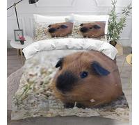 King Size Duvet Cover Hamster Duvet Cover with Zipper Closure Microfiber Soft Breathable Quilt Cover 94.5x86.7 inch + 2 Matching Pillowcases 19x29 inch, for Adults Teenagers