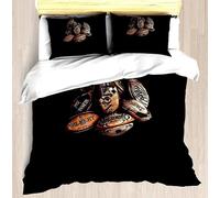 King Size Duvet Cover Sets Rugby King Size Duvet Cover Sets with Zipper Closure Microfiber Soft Breathable Bedding Sets + 2 Matching Pillowcases, for Adults Teenagers 5G10X270449