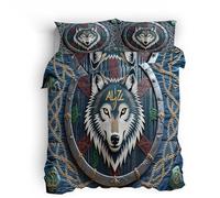 king-size duvet cover sets Wolf King duvet cover single Ultra-breathable microfiber blanket cover with stylish reversible pattern and concealed zip