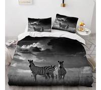 King Size Duvet Cover zebra Duvet Cover with Zipper Closure Microfiber Soft Breathable Quilt Cover 94.5x86.7 inch + 2 Matching Pillowcases 19x29 inch, for Adults Teenagers