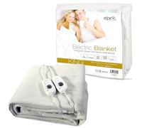 King Size Electric Blanket - 120cm X 130cm, Washable, Soft Comfort | Electric, Under Bed, Warm Cosy Feel | 3 Heat Settings | Ideal for Cold Winter Nights | Large Single Controller