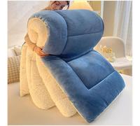 King Size Heavy Warm Winter Quilts, Super Soft Lambswool Comforter Core Bedding, Thickened Double Sided Fluffy Lamb Fleece Quilted Quilt Blanket for Winter,5,200x230cm
