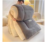 King Size Heavy Warm Winter Quilts, Super Soft Lambswool Comforter Core Bedding, Thickened Double Sided Fluffy Lamb Fleece Quilted Quilt Blanket for Winter,4,150x200cm