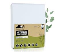 King Size Mattress Protector Double Bed 180x220-30 cm ~ Waterproof Cover in Fabric Ecological TENCEL® Made in EU ~ Anti-mite, Breathable, Anti Allergy, Fitted and Quietted