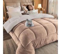 King Size Winter Velvet Quilt Thick Soft Lamb Wool Duvet for Ultimate Warmth Cozy Autumn & Winter Bedding 135x200cm 1.5kg Perfect for Cold Nights