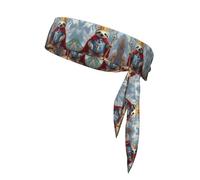 King Sloth Sports Headband Tie Double-Sided Breathable Sweat-Absorbing Band for Running Cycling Gym Workouts Head Tie Adjustable Fit