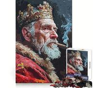 King Smoke Style 1000 Piece Jigsaw Puzzle for Teenagers Mindful Game Snug Cut Happy Challenge (38x26cm)