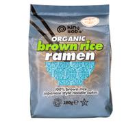 King Soba Org 4 Pack Brown Rice Ramen Noodles 280g