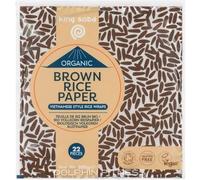 King Soba Vietnamese Style Organic Brown Rice Paper 22 Pieces. for Gyoza's, Wonton's Dumpling Pastry, Spring Roll Pastry, Substitute for Duck Pancakes.