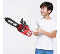 King Sport Construction Tool Electric Chain Age 3+ Saw Toy Play Set Rotating Chain, Realistic Sounds & Pretend Construction Garden Yardwork, Outdoor Preschool Lawn Toy Gift for Toddler, Red Colour