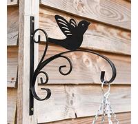 King Swallow Garden Bracket Black Decorative Sturdy Metal Bracket for Hanging Baskets Bird Decoration with Wall Fixings 1 xKing Swallow Garden Brackets by Thompson and Morgan (1)