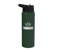 King Tommaso Crown - Custom First Name Birthday #1 Winner Stainless Steel Insulated Water Bottle