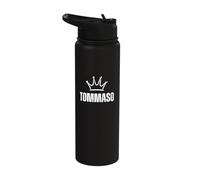 King Tommaso Crown - Custom First Name Birthday #1 Winner Stainless Steel Insulated Water Bottle
