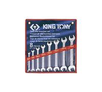 KING TONY 1108MR Estuche De 8 Wrenchs Fijas Metricas 6X7-20x22 for DIYers & Professionals, Built for Repair and Installation tasks