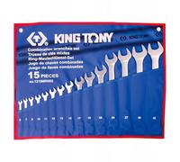 King Tony 1215MRN02 Estuche De Wrenchs Combinadas En Metrico for DIYers & Professionals, Made for Repair and Installation tasks, 15 Pieces