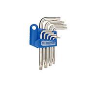 KING TONY 20409PR Set Wrenchs Resistorx T10-t50 for DIYers & Professionals, Built for Repair and Installation tasks, 9 Pieces