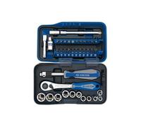 King Tony 2539MR01AM Caja De Sockets Y Accesorios 1/4" for DIYers & Professionals, Designed for Repair and Installation tasks, 39 Pieces