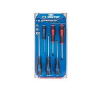 King Tony 30106AMRB Set De Destornilladores Ranurados Y Phillips for DIYers & Professionals, Ideal for Repair, Installation and Workshop tasks, 6 Pieces