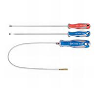 King Tony 31003MR Set De Destornilladores Ranurados Y Phillips + Dedo Magnetico 3PZS for DIYers & Professionals, Built for Repair, Installation and Workshop tasks, Magnetic