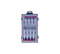 KING TONY 32218MR Set Destornilladores Ranurados De Precision for DIYers & Professionals, Built for Repair, Installation and Workshop tasks, 8 Pieces