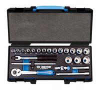 King Tony 3523MRE10 Cofre De Sockets Y Accesorios 3/8" Hexagonal Evawave - 23 Pieces for DIYers & Professionals, Designed for Repair and Installation tasks