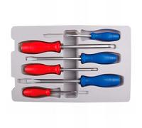 King Tony 36206MR Set De 6 Destornilladores Ranurados Y Phillips(r) Mango Pp for DIYers & Professionals, Ideal for Repair, Installation and Workshop tasks
