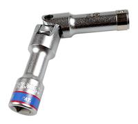 KING TONY 378510M Socket Long Articulado Hex 3/8 10mm para Bujias De Precalentamiento for DIYers & Professionals, Built for Repair and Installation tasks, 10mm