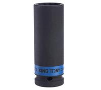 KING TONY 443021M 12 Point Drive Deep Impact Socket, 21 mm, 1/2-inch, Black