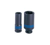 KING TONY 443534M 6 Point Drive Deep Impact Socket, 34 mm, 1/2-inch, Black