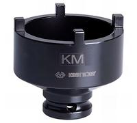King Tony 44K752M Socket De Impacto 1/2" para Tuercas Con Muescas Laterales KM7 52mm Ext for DIYers & Professionals, Built for Repair and Installation tasks, 52mm