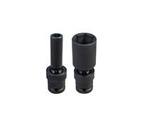 KING TONY 4A5510M Socket Long De Impacto 1/2" Con Articulacion 10mm for DIYers & Professionals, Built for Repair and Installation tasks, 10mm