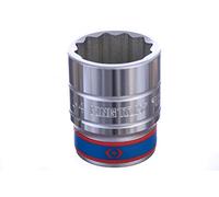 KING TONY 633034M Socket 3/4" Bi-Hexagonal 34mm for DIYers & Professionals, Designed for Repair and Installation tasks, 34mm