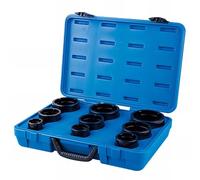 King Tony 7K09MP Set De 9 Sockets para Tuercas Con Muescas Laterales pivote Interior for DIYers & Professionals, Ideal for Repair and Installation tasks