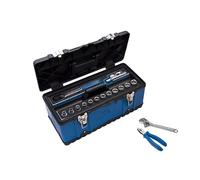 King Tony 87A08 Caja De Herramientas Vacia De Plastico Reforzado 470x238x203mm for DIYers & Professionals, Designed for Repair, Installation and Workshop tasks