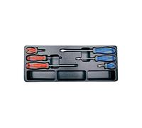 KING TONY 931006MR Thermoformed Module for Screwdriver, Set of 6