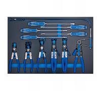 KING TONY 99AA01E Module Espuma + Pp Plierss Y Destornilladores for DIYers & Professionals, Designed for Repair, Installation and Workshop tasks, 11 Pieces
