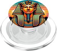 King Tut Pharaoh And Egyptian Tutankhamun PopSockets PopGrip for MagSafe