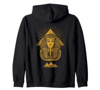 King Tut Pyramid Tutankhamun Ancient Egypt Landscape Zip Hoodie