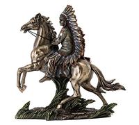 King Tut's Secret SIOUX CHIEF SITTING BULL Real Bronze Powder Cast Native American Indian Sculpture Statue
