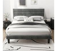 King Velvet Bed Frame 150X200Cm Upholstered Noise-Free Platform With Storage