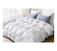 (King, White) Duck Feather Down Duvet Quilt 4.5 tog All Year Breathable Box Stitch Bedding