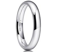 King Will BASIC 3mm Mens Wedding Ring Original Color Full High Polished with Laser Etched I Love You 11.5