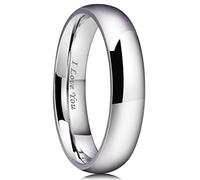 King Will BASIC 5mm Mens Wedding Ring Original Color Full High Polished with Laser Etched I Love You 13