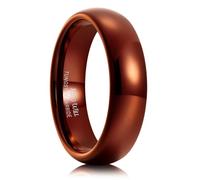 King Will Basic Men's Tungsten Carbide Ring in Silver/Black/Gunmetal - 2 mm/4 mm/6 mm/8 mm Domed, Highly Polished, Comfortable, 56.9 (18.1), Non-precious metal, No Gemstone
