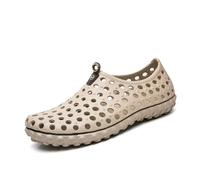 kinganrun Hole Beach Shoes, Men's EVA All-in-one Sandals, Wading Shoes, Soft and Comfortable, Three Colors Optional(Camel,45)