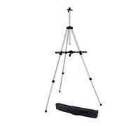 KINGART 736 Artist Easel - Sturdy Aluminum Tripod Field and Display Easel - Adjustable Height 18" to 66" (5.5 Feet), Holds 36" Canvas - Floor or Tabletop, Portable