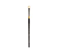 KINGART Original Gold Specialty 9270 Series, Oval Mop Brush, Super-Soft Natural (3/8), White-Black-Gold