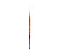 KINGART Paint, Wood nickel-plated ferrule synthetic brush hairs, Orange & Black, 1