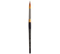 KINGART Premium Original Gold 9020-12 Ultra Round Series Artist Brush, Golden Taklon Synthetic Hair, Short Handle, for Acrylic, Watercolor, Oil and Gouache Painting, Size 12
