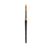 KINGART Premium Original Gold 9020-14 Ultra Round Series Artist Brush, Golden Taklon Synthetic Hair, Short Handle, for Acrylic, Watercolor, Oil and Gouache Painting, Size 14